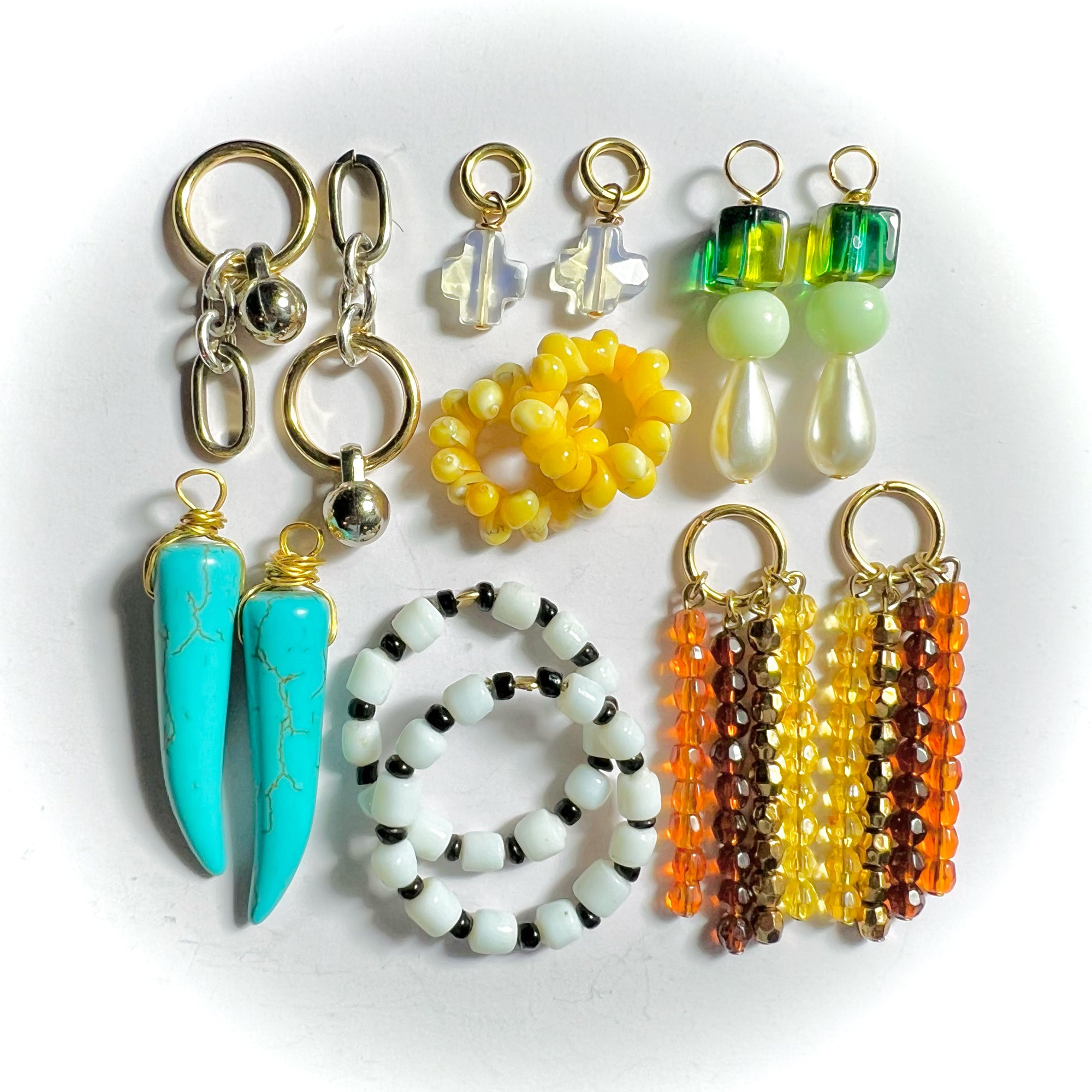 Kit boucles d'oreilles coquillages, kit bijoux DIY