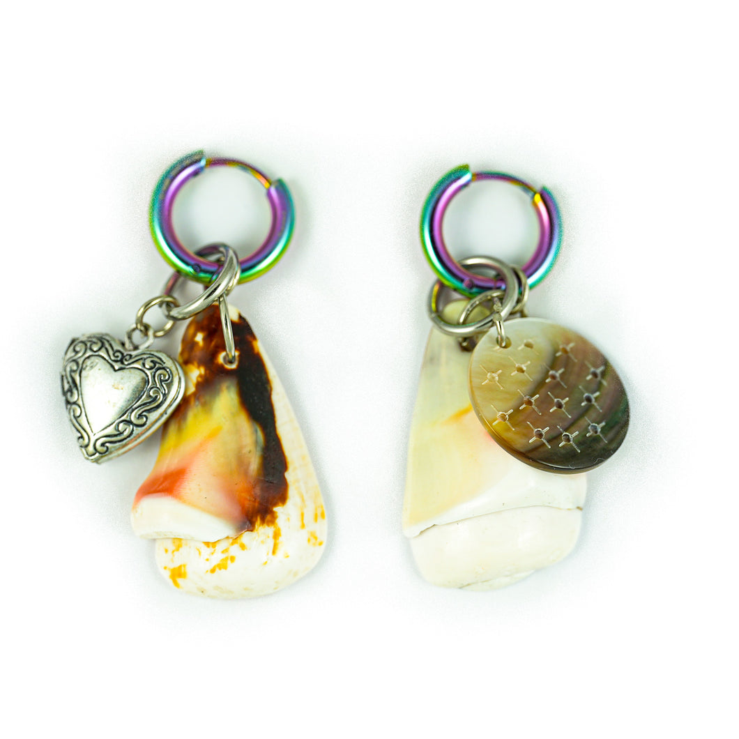 Boucles d'oreilles créoles Coquilles