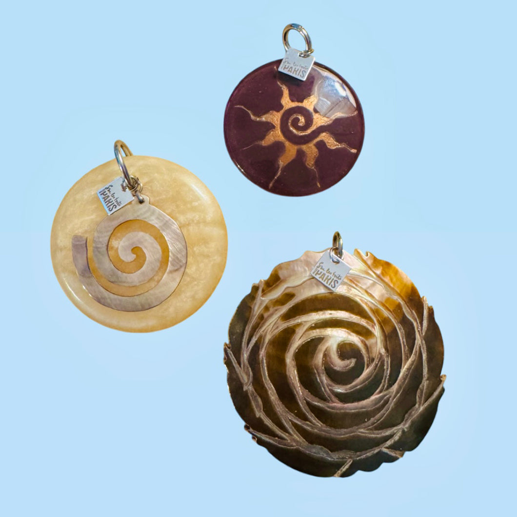 Pendentif vintage Spirale