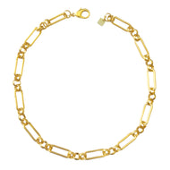 Collier chaîne dorée à maille épaisse