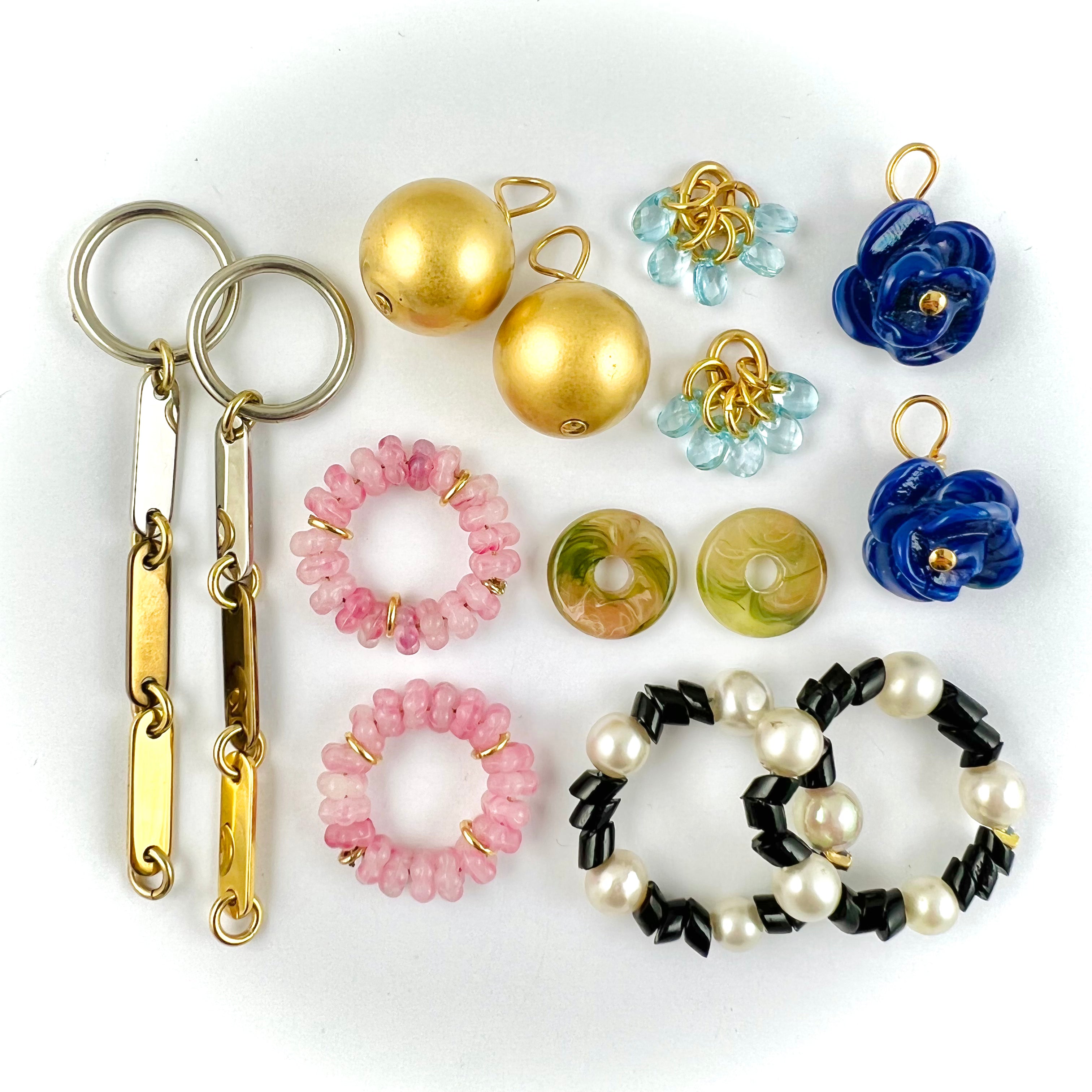 Kit Semainier pour boucles d'oreilles créoles - 25 - Sur les toits de Paris